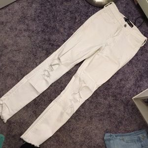 High wasted crop jeans